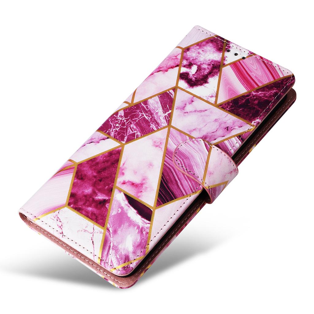 For Xiaomi Redmi Note 13 Pro 4G/Poco M6 Pro 4G Leather Flip Cover Marble Pattern Stand Wallet Phone Case