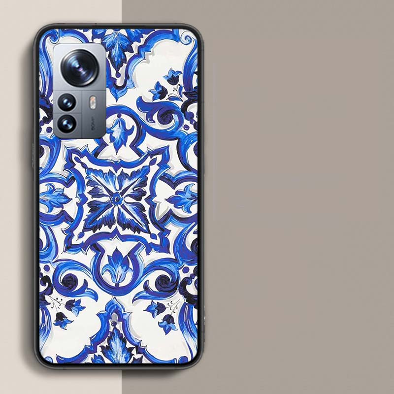 Blue White Porcelain Pattern Phone Case For Redmi Note 15 Pro 5G 14 13 12 Pro Plus 11 11T 11E 11S 10 Pro 10S 9 9S Cover Cell Cle