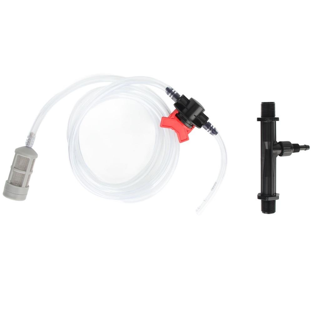 Iniettore di Fertilizzante in Plastica 3/4 pollice 1 pollice Iniettori di Fertilizzante per Irrigazione 1/2 pollice Kit Tubo dell'Acqua Iniettore di Fertilizzante