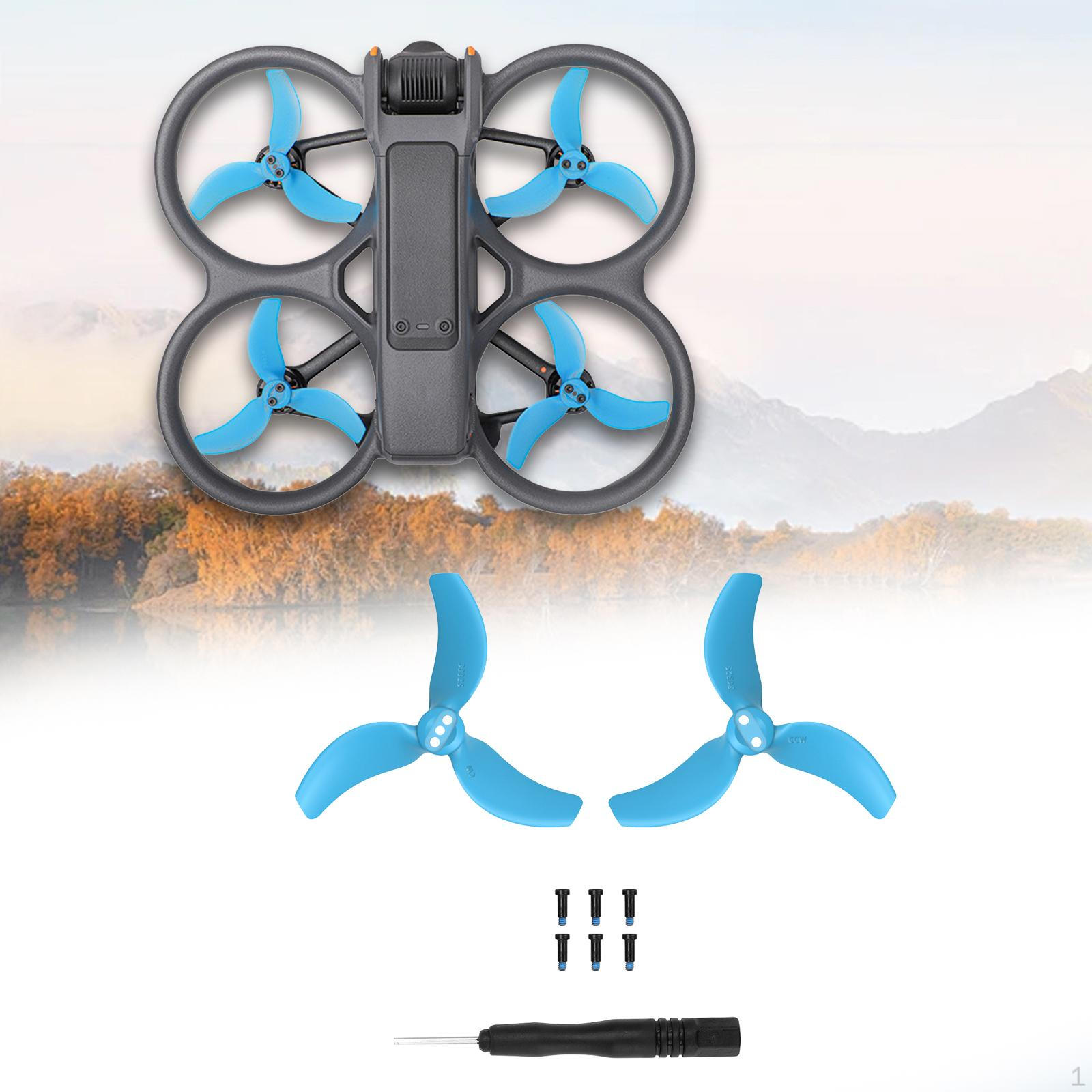 

2 Pieces Propeller RC Aircraft Parts Blade for Glider Drone синій