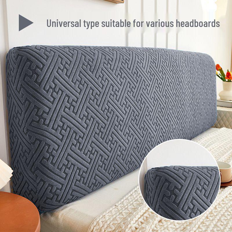Всесезонная Высокоэластичная Жаккардовая Накидка на Изголовье Кровати – Универсальная Мягкая, Пылезащитная, Неправильной Формы Накидка 1.2m