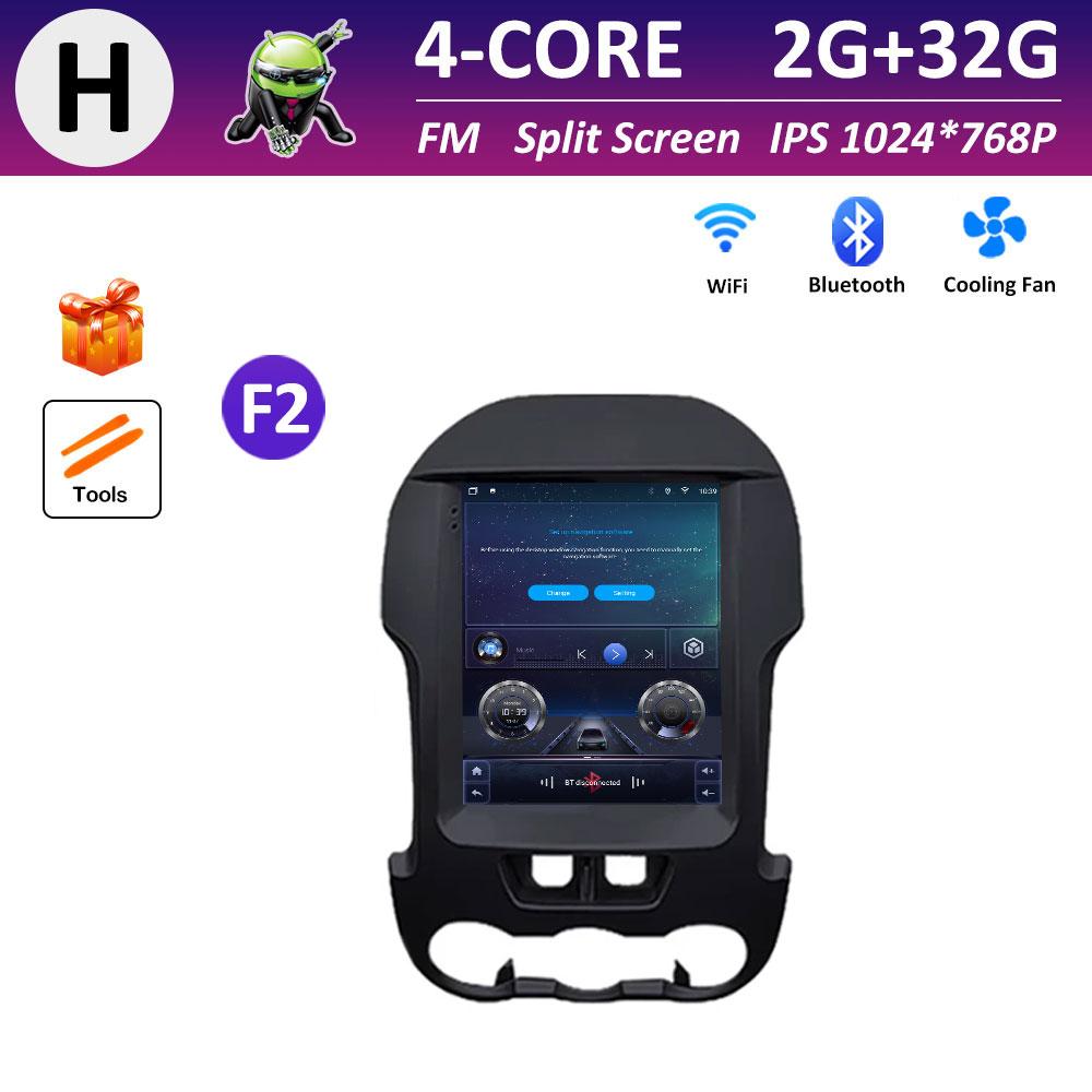 

9,7-дюймовый сенсорный экран Автомобильное видео для Ford Ranger 2012 2013 2014 - 2015 Радиоплеер Вентилятор охлаждения Беспроводная Carplay Головное устройство WIFI