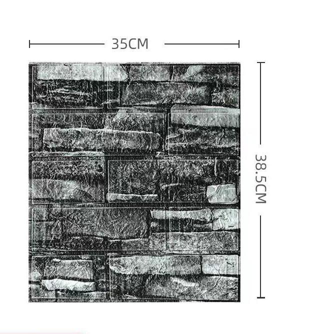 10Pcs 3D Tile Brick Wall Sticker Self-adhesive Waterproof Foam Panel Wallpaper For Apartment  Kitchen Bedroom Lliving