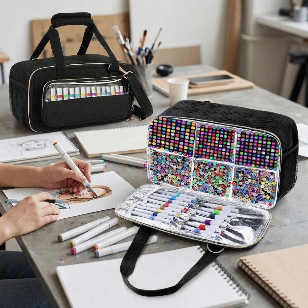Waterproof Markers Storage Bag Large Capacity Stationery Bag Watercolor Pen Stationery Bag Office