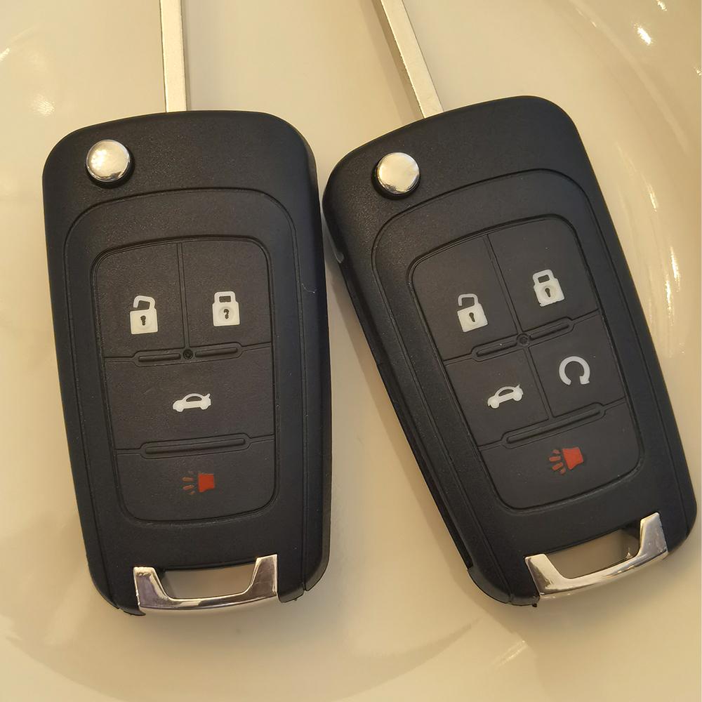 Yocasty Remote Flip Key Shell Case For Chevrolet Cruze Lova Camaro Impala Spark Opel Replacement Car Shell 2 3 4 5 Button