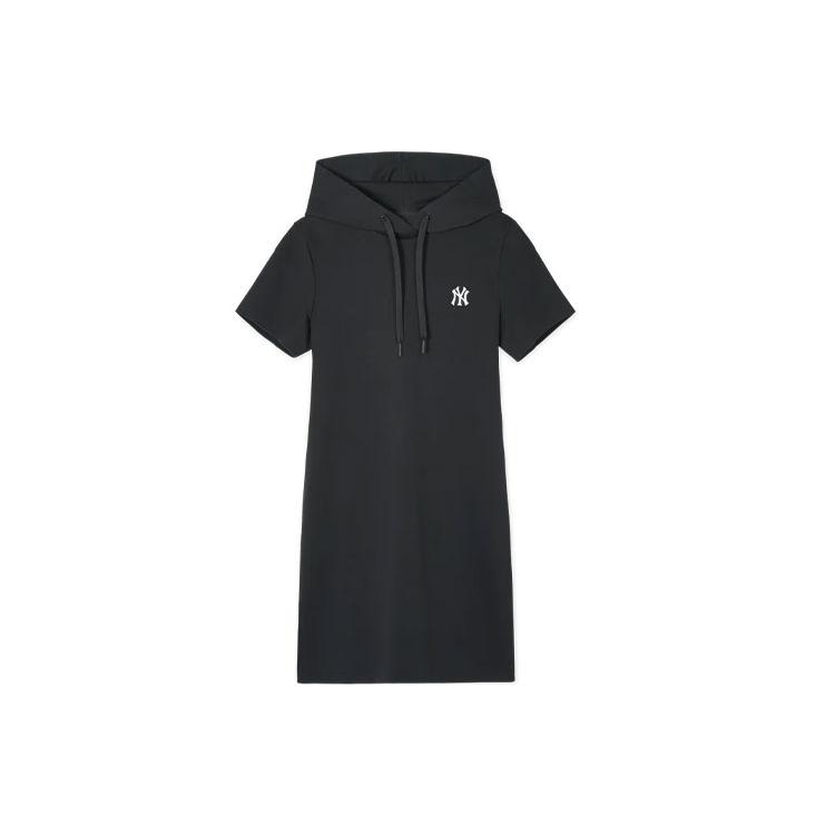 New MLB Short Sleeved Dresses Women's Black 3FOPB0141-50BKS