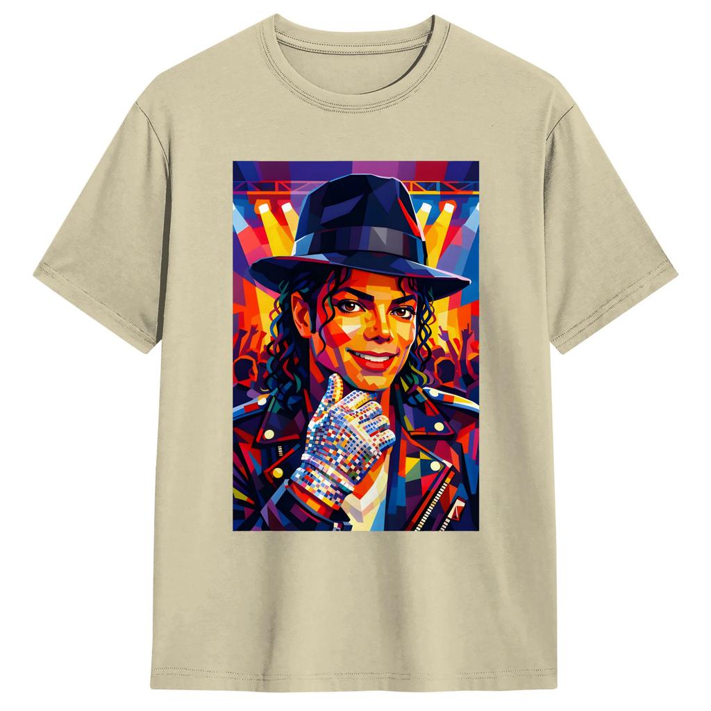MMichael JJackson in wpap design art TShirt Summer Classic TShirts 100 Cotton Trending Tee Shirt For Unisex Print Clothes
