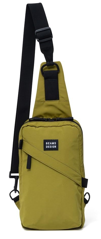 BEAMS DESIGN Вертикальная сумка Оливковая [Диагональная], оливковый