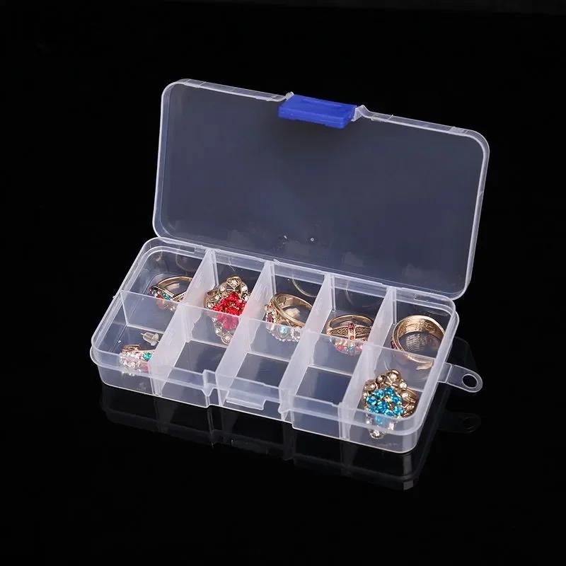 10/15/24/36 Grids  Adjustable Compartment Plastic Storage Box Jewelry Earring Bead Screw Holder Case Display Organizer Container