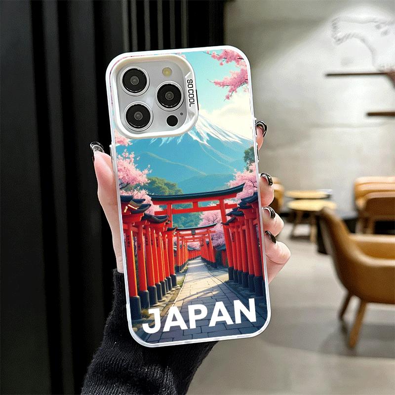 Osaka Tokyo Japan Scenery Soft Phone Case for iPhone 15 16 17 Pro Max 17Air 16E 14 Plus 13 12 Mini Shockproof Cover Back Shell
