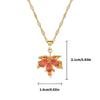 Contemporary Maple Leaf Pendant Necklace for Women Combining Nature's Charm With Modern Fashion Statement Pieces