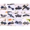 Fashion Women Metal Rhinestone Flowers Hairpin Butterfly Hair Clip Bow Knot Barrette