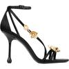 2025 Summer New Gold Flower Square Thin Heel Single Shoes With Sexy Open Toe Design Sense Women Sandals