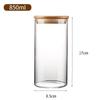 Cylindrical Glass Sealed Tea Caddy