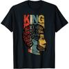 Schwarzer König Afroamerikanischer Vatertag Melanin Afrikanischer Papa Unisex T-Shirt