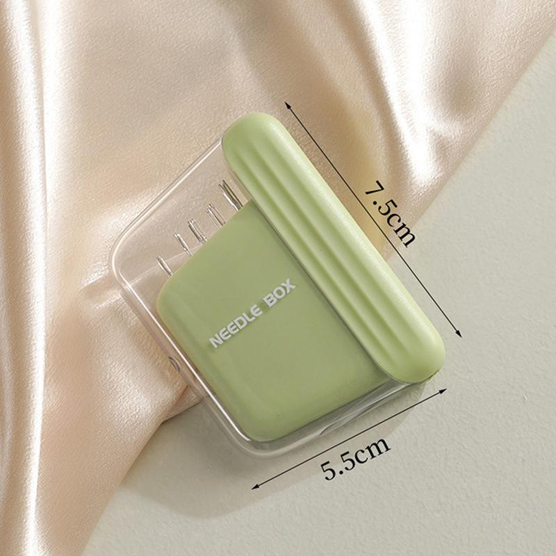 Magnetická krabička na šicí jehly s 10 jehlami, jehly různých velikostí, přenosné magnetické úložné krabičky, domácí vyšívací šicí příslušenství