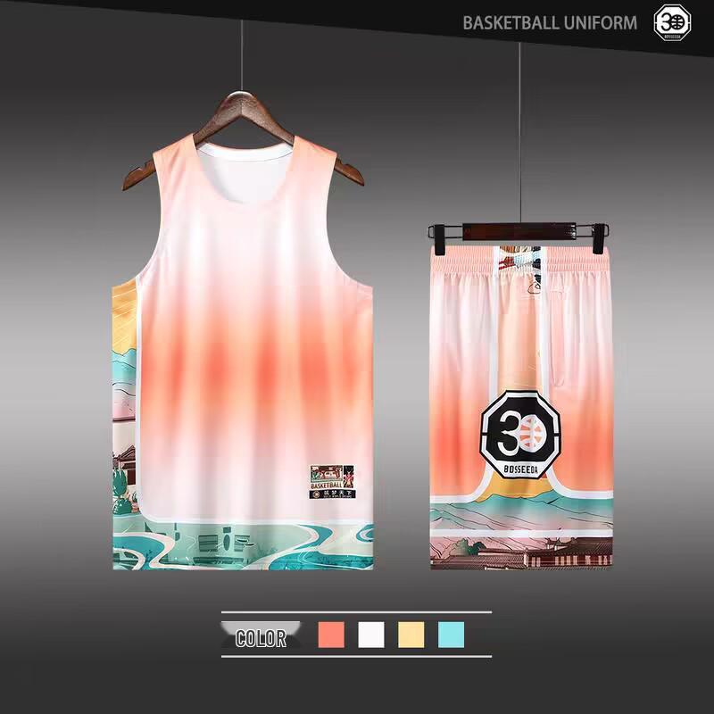 Ultra-Fast Summer Basketball Jersey Set for Girls - Sports Training Uniform for Primary and Middle School Students