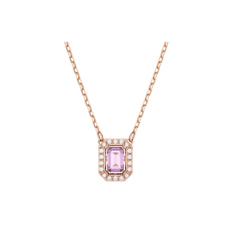Swarovski Una octagonal cut synthetic cubic zirconia necklace for women 5640291