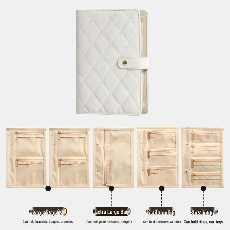 2026 Jewelry Travel Book: Portable Anti-Oxidation Necklace & Earring Storage Bag
