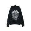 Unisex Oversized Hoodie Streetwear Cotton Pullover With Raised Letter Print Fall Casual Wear