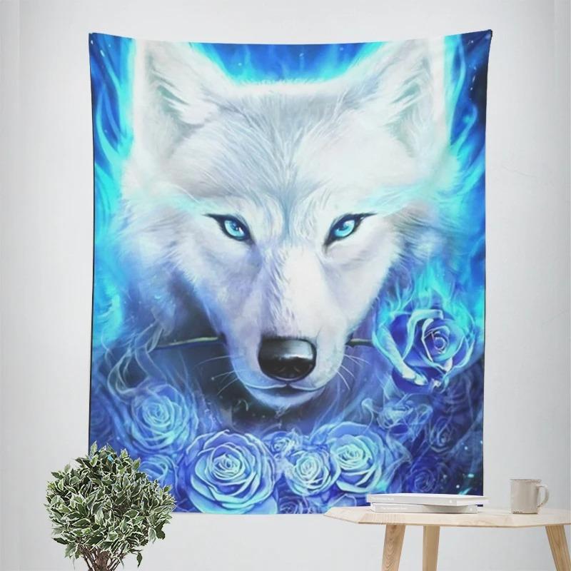 Wolf Pack Decorative Tapestry Home Wall Decor Office Living Room Tapestry