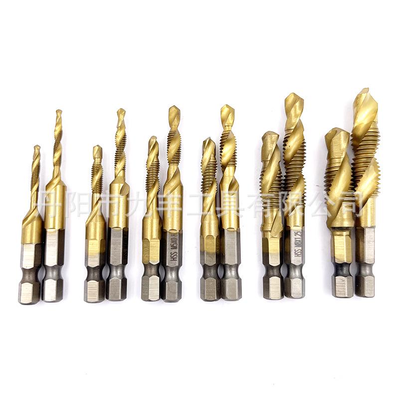 High-Speed Steel Metric Hex Shank Drill-Tap Bit - Short & Long Taper Types