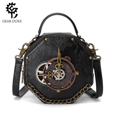 Women's Punk Industrial Retro Shoulder Crossbody Handbag