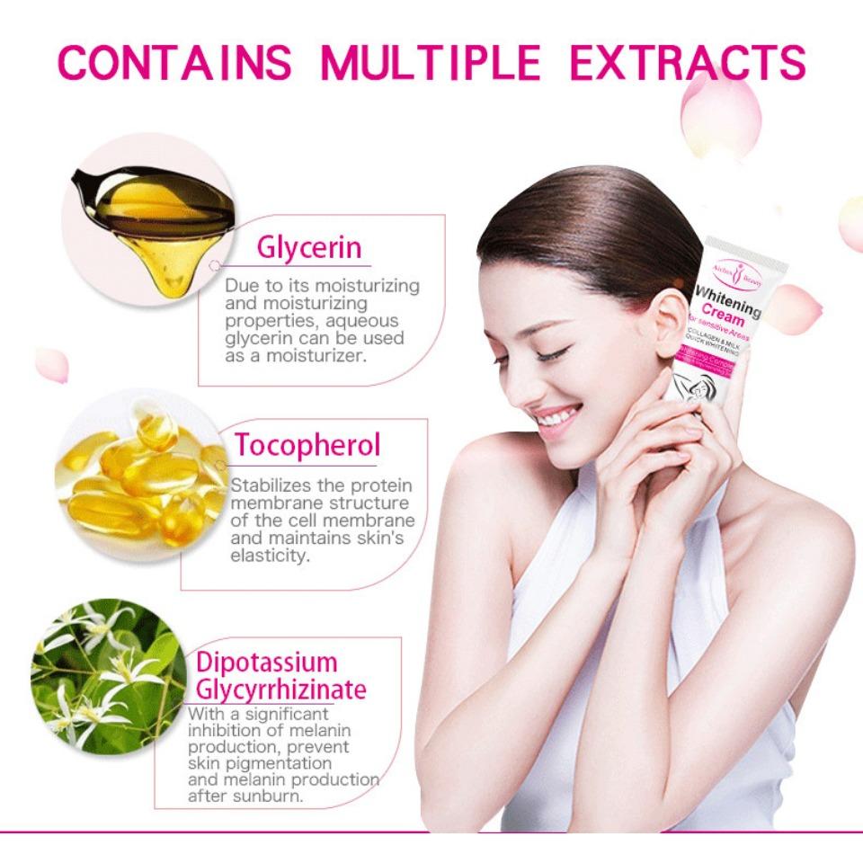 aichunArmpit cream, armpit brightening and hydrating cream, refreshing and non-greasy, body care cream, a whitening and moisturizing wonder