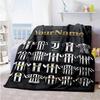 Juventus Customize Your Name Blanket Throw Customizable Blanket Warmthful Decor Versatile for Chair Home Decor Office Chair Bed