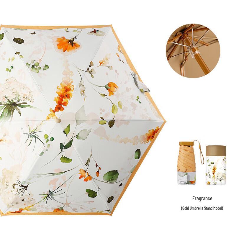 Compact Six-Fold UV Protection Dual-Use Umbrella