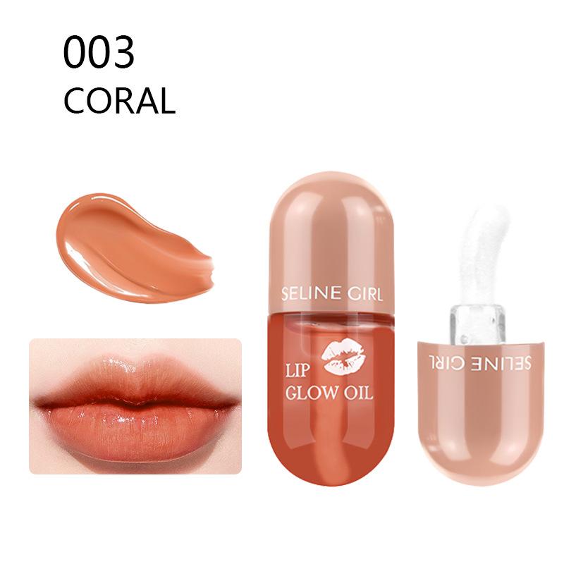 Long-lasting Moisturising Lip Honey Colour Change Easy To Apply Waterproof Moisturising Three-dimensional Lip Gloss Lip Glaze Lip Honey