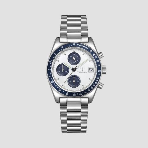 [TORSO] TORSO Aspect Chronograph Metal Watch T506M-SLS FREE