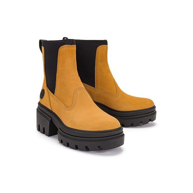 Timberland Thick Sole High Heel Chelsea Boots Women Boots Wheat A5YF4W