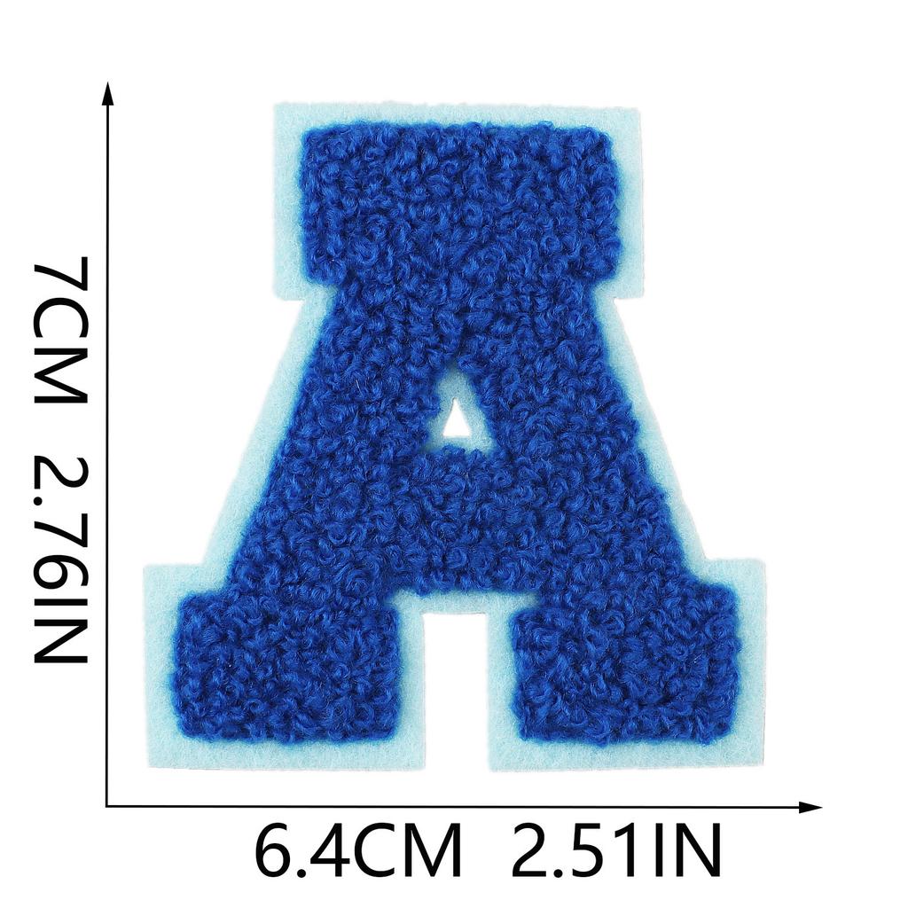 Mixed Color 7Cm Towel Embroidery English Letters Cloth Sticker Clothing Accessories Letter Sticker Computer Embroidery Chapter Boy Ironing Letters