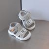 New Style Unisex Baby Sandals for 0-2 Years Solid-Soled Cloth Shoes with Soft Soles, Infant First Walkers Cool Kid Shoes