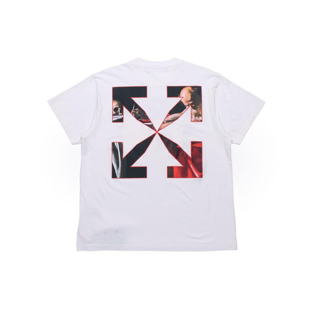 Off-White Caravaggio Over Tee White Men Tops OMAA038R21JER0030125