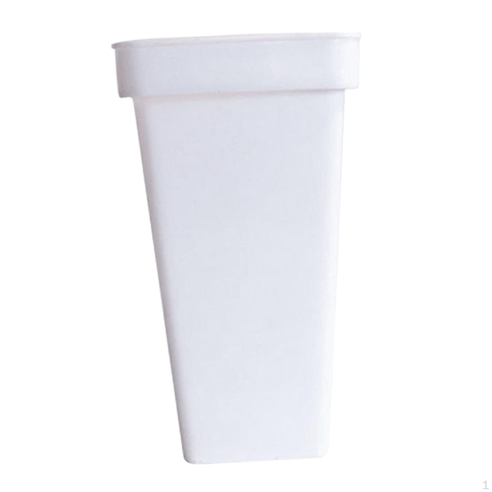 

Элегантная пластиковая ваза для свежих и сухих цветов - стильная подставка для цветов White Size S