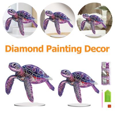 Jellyfish Table Top Diamond Painting Ornament Kits Octopus Diamond Painting Tabletop Ornaments Kit for Home Office Desktop Decor