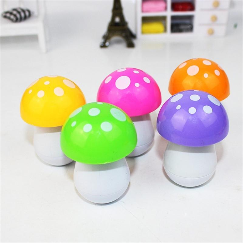 6Pcs Novelty Mushroom Ballpoint Pen Funny Writing Pen Christmas Stocking Fillers for Kid Boy Girl Christmas Party Favor