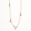 Personalized Valentine'S Day Hamburger Fries Pendant Color Rope Knitted Rope Necklace Electroplating Gold Color Preservation Batch