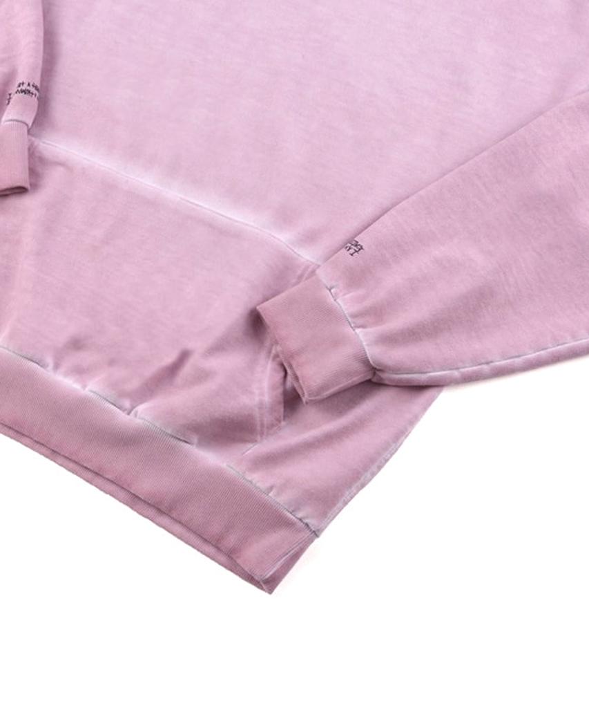 Washed Drop Hoodie (Hand Made) - Pink
