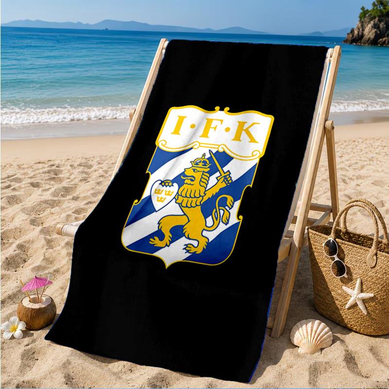 Ifk Lion Crest Emblem Beach Towel, Quick-drying, Easy to Care for, Suitable for Both Fitness and Beach Vacations,Sports Essential