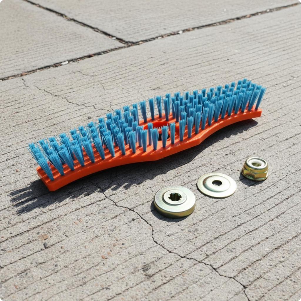 Scrub Brush Head Outdoor with Pole Socket Stiff Multi-Purpose for