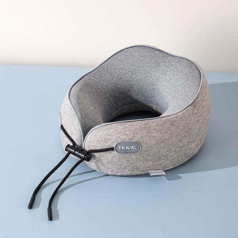 U-Shaped Memory Foam Travel Neck Pillow - Portable Support for Car, Plane & Rail