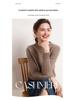 Women's Thickened Cashmere Sweater: Double-Strand Loose Short Knit, Round Neck, Warm Base Layer, Regular Shoulder.