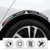 2X Araba Tekerlek Arch Trim Yansıtıcı Anti-çarpışma Şerit Çamurluk Genişletme Kenar Etiket
