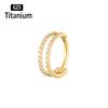 ASTM f136 Titanium Piercing Hinged Segment Septum Hoop Nose Rings Clicker Ear Cartilage Tragus Helix Conch Body Jewelry Earrings
