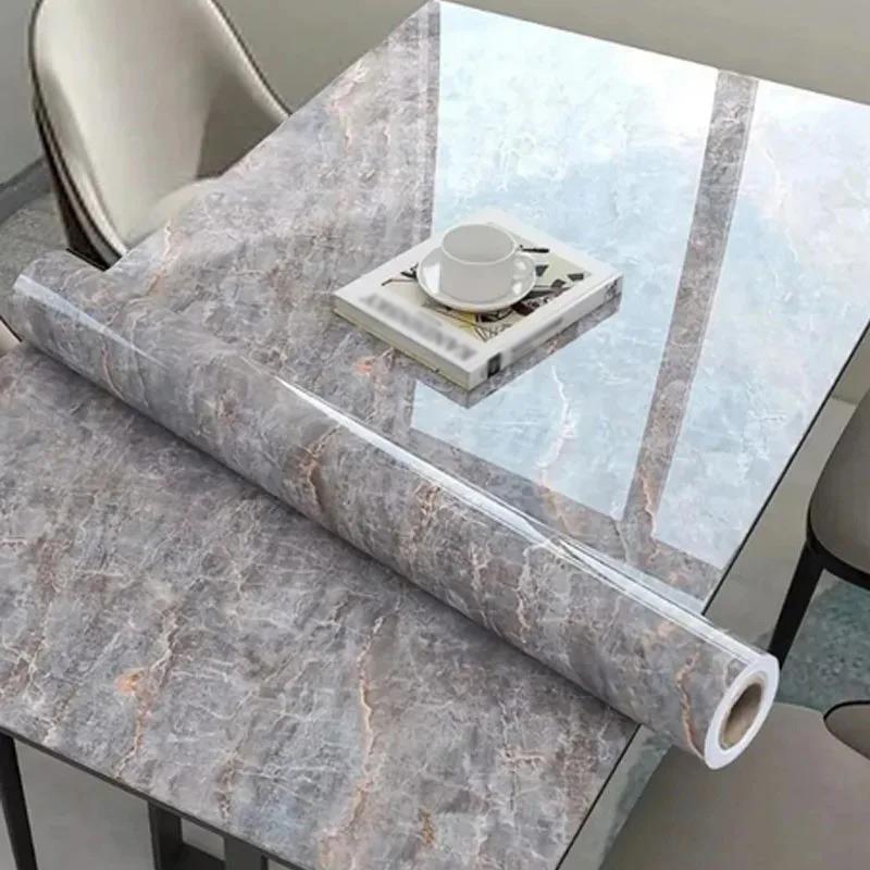 1 Roll Of Extra Thick Self-Adhesive Removable Wall Stickers Peel 40cm Suitable For Kitchen Oil Resistant And Waterproof Marble