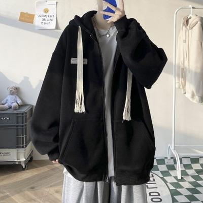 Hooded Cardigan Sweater Women's Loose Top Spring and Autumn Fashion College Jacket