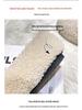 2025 Women's Fuzzy Autumn/Winter Velvet Lambswool Loafers, Large Sizes 41-43.